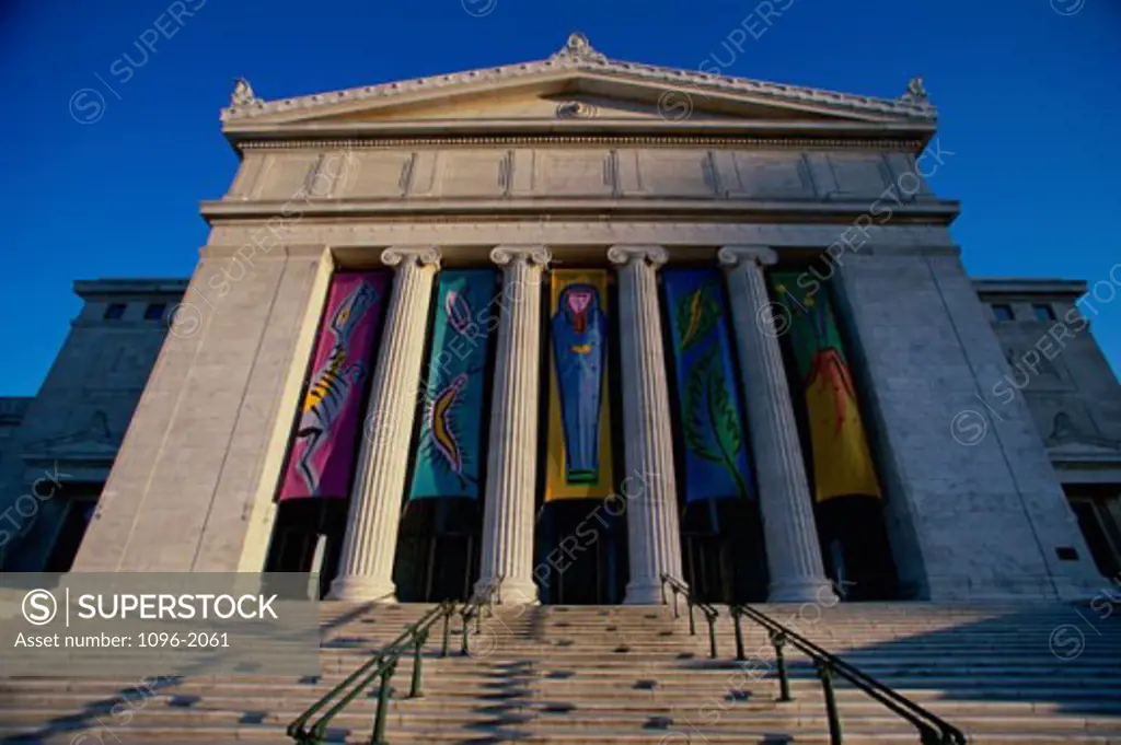 Facade of the Field Museum, Chicago, Illinois, USA