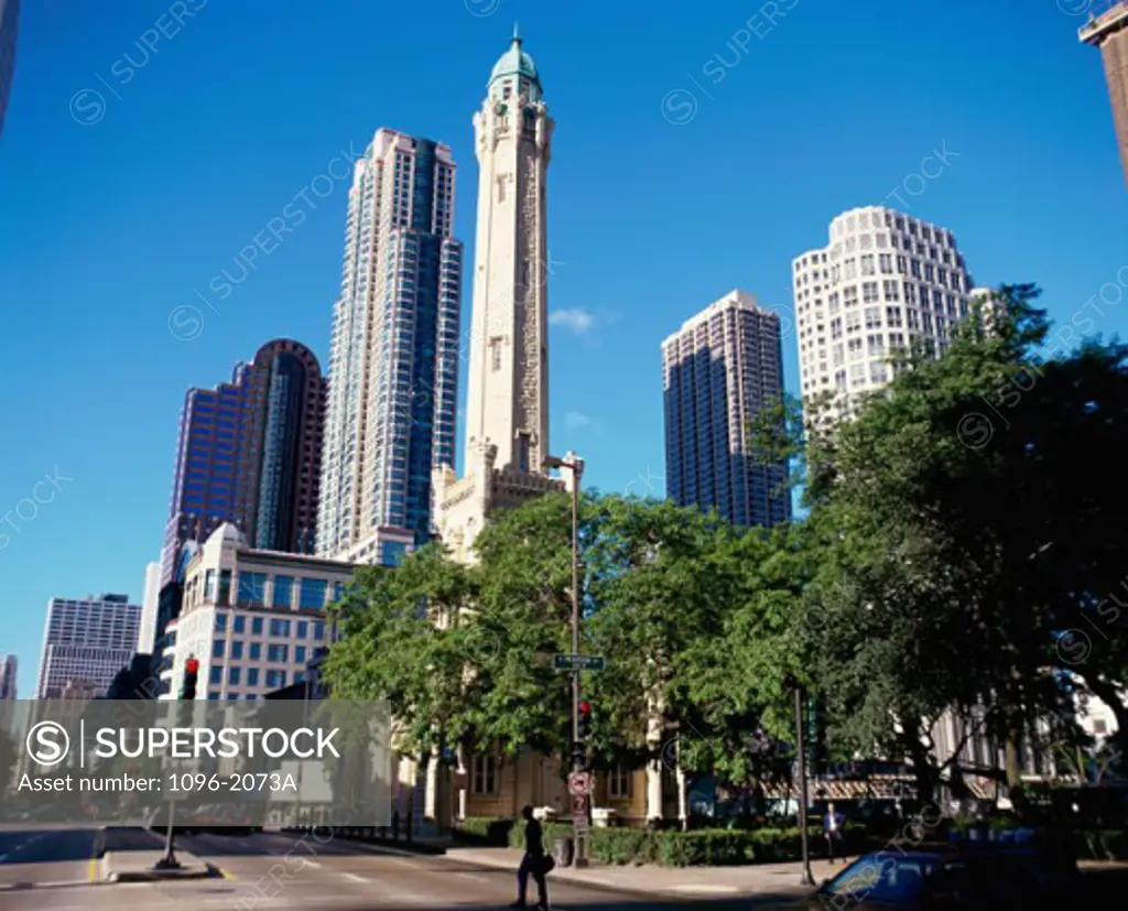Skyscrapers in a city, Chicago, Illinois, USA