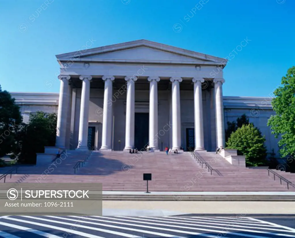Facade of the National Gallery of Art, Washington, D.C., USA
