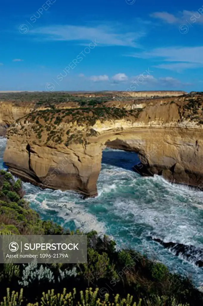 Water flowing at Loch Ard Gorge, Port Campbell National Park, Australia