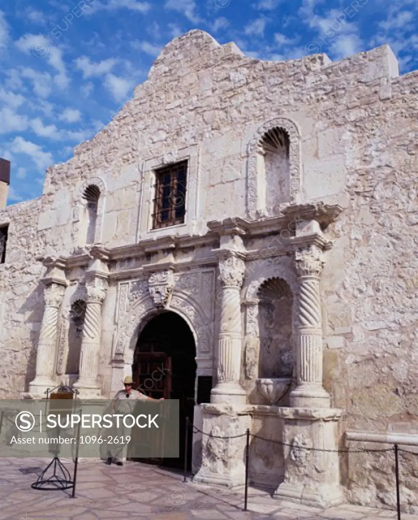Facade of a building, Alamo, San Antonio, Texas, USA