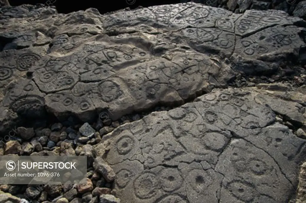 Petroglyphs Hawaii USA