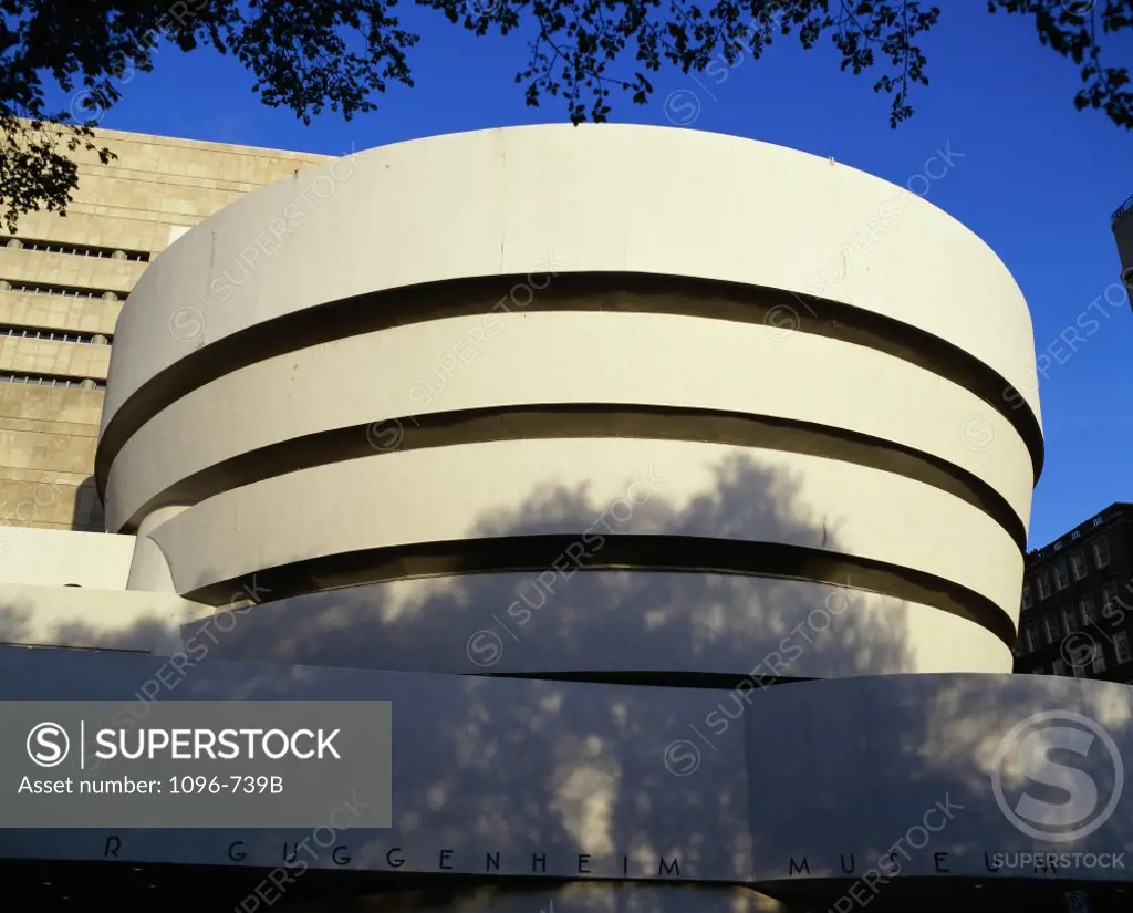 Facade of the Solomon R. Guggenheim Museum, New York City, New York, USA