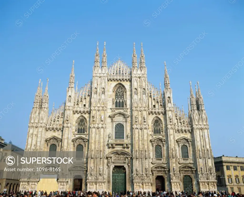 Facade of a cathedral, Duomo di Milano, Milan, Italy
