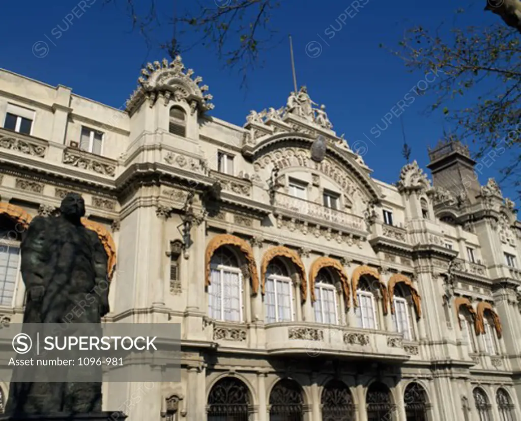 Low angle view of a building, Port Vell, Barcelona, Spain