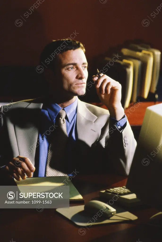 Businessman in an office