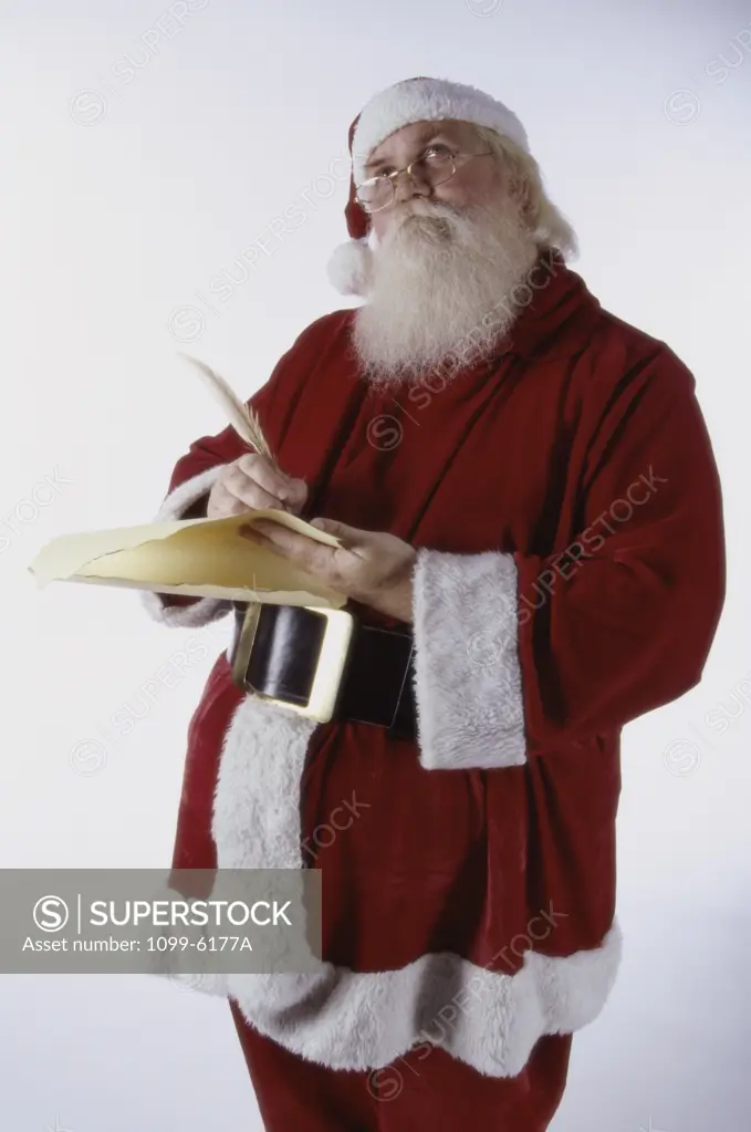 Santa Claus making a list