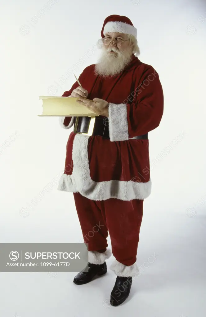 Santa Claus making a list