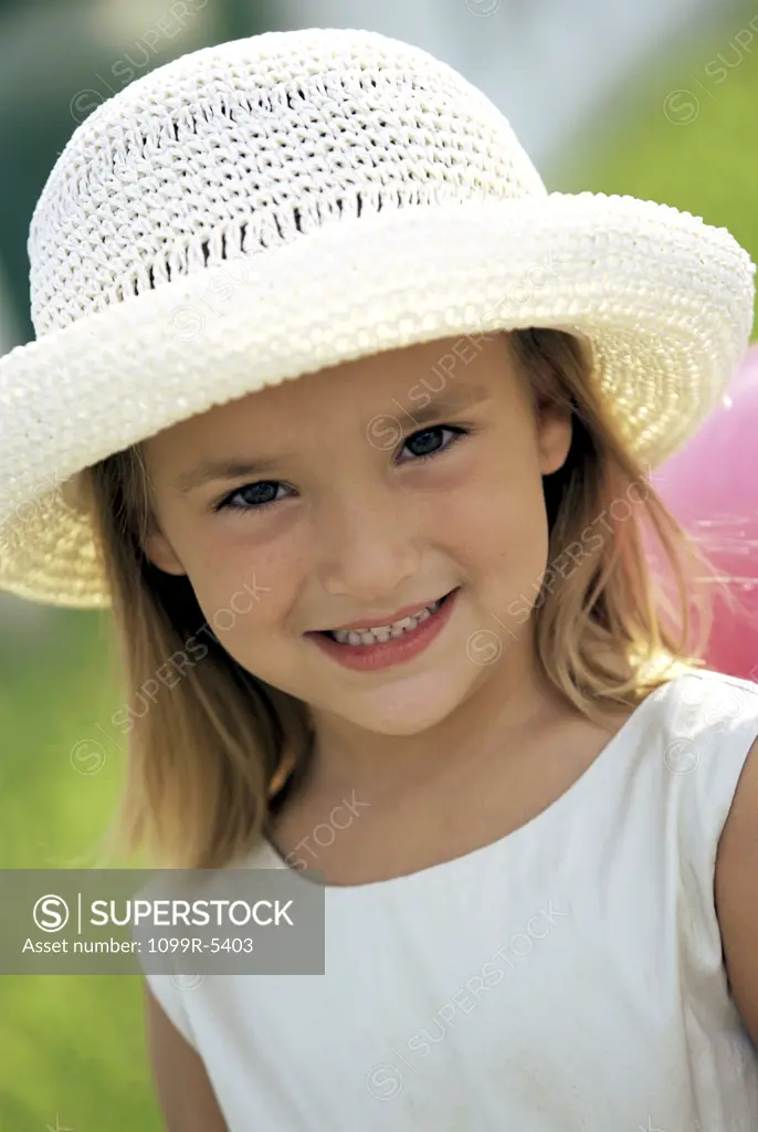 Portrait of a girl smiling