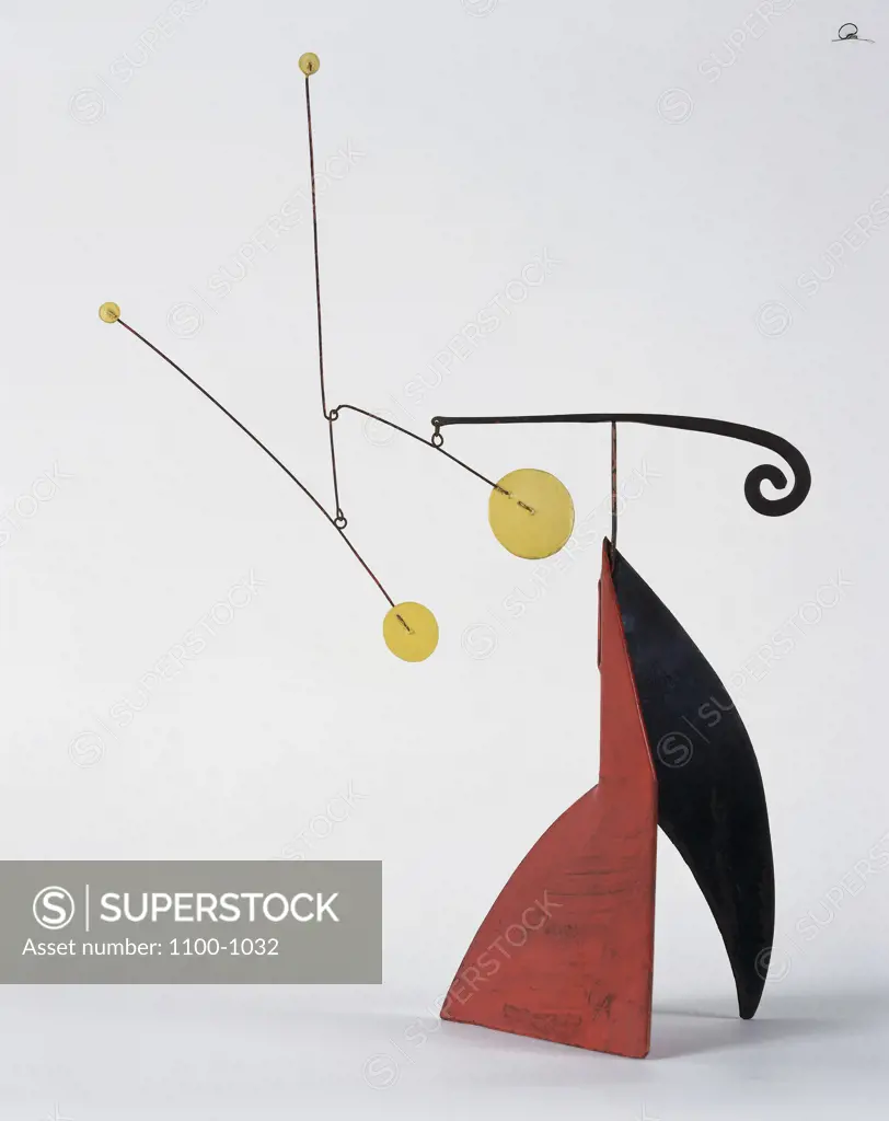 Black, Yellow, Red Executed 1961 Alexander Calder (1898-1976 American) Standing Mobile-Painted sheet Metal and Wire Christie's Images, New York, USA