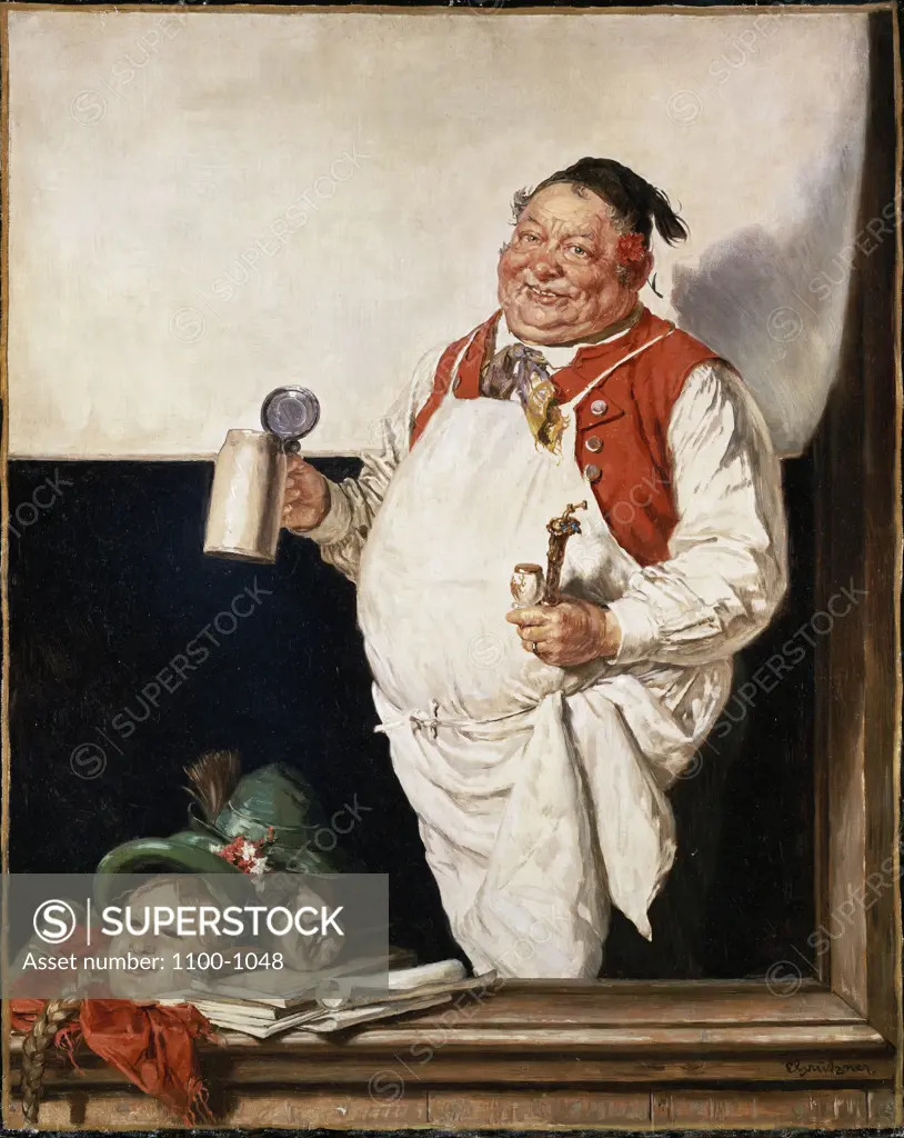 The Innkeeper. Edouard Von Grutzner (1846-1925). Oil On Canvas.