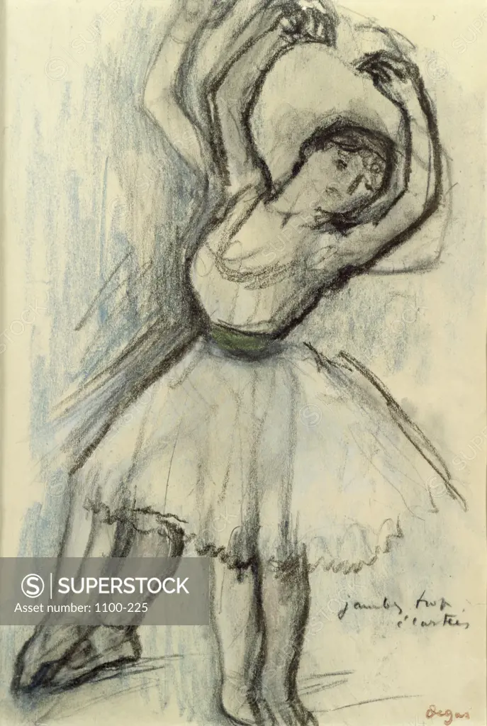 Etude de Danseuse Edgar Degas (1834-1917/French) Christie's Images, New York 