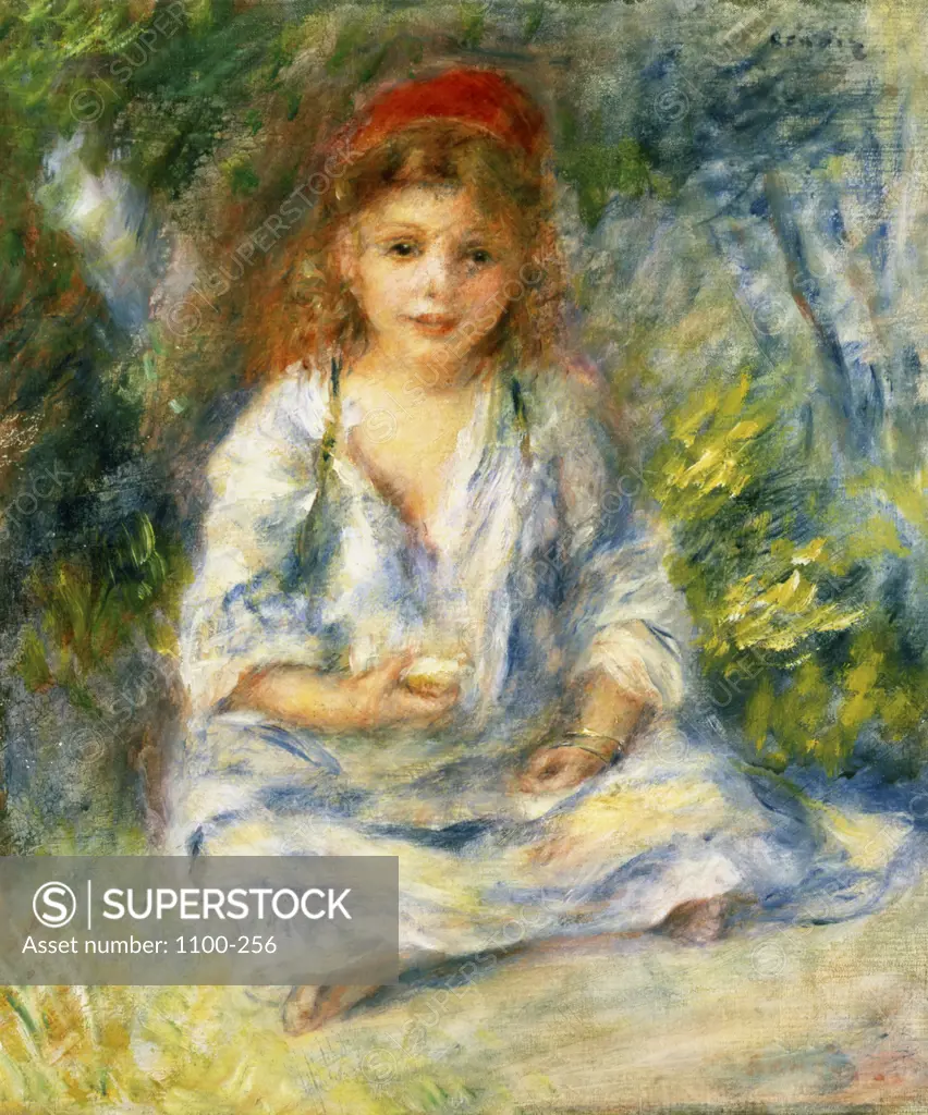 Little Algerian Girl  (Petite Fille Algerienne)  c. 1881 Pierre-Auguste Renoir (1841-1919/ French) Oil on canvas  