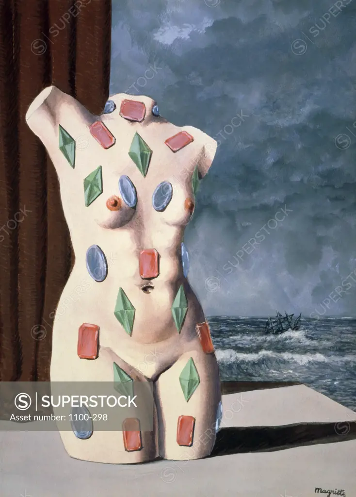 Drop of Water (La goutte d'eau)  1948 Rene Magritte (1898-1967 Belgian)   Oil on canvas   