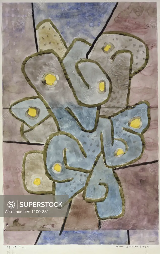 Der Sauerbaum  1939 Paul Klee (1879-1940/ Swiss) Watercolor   