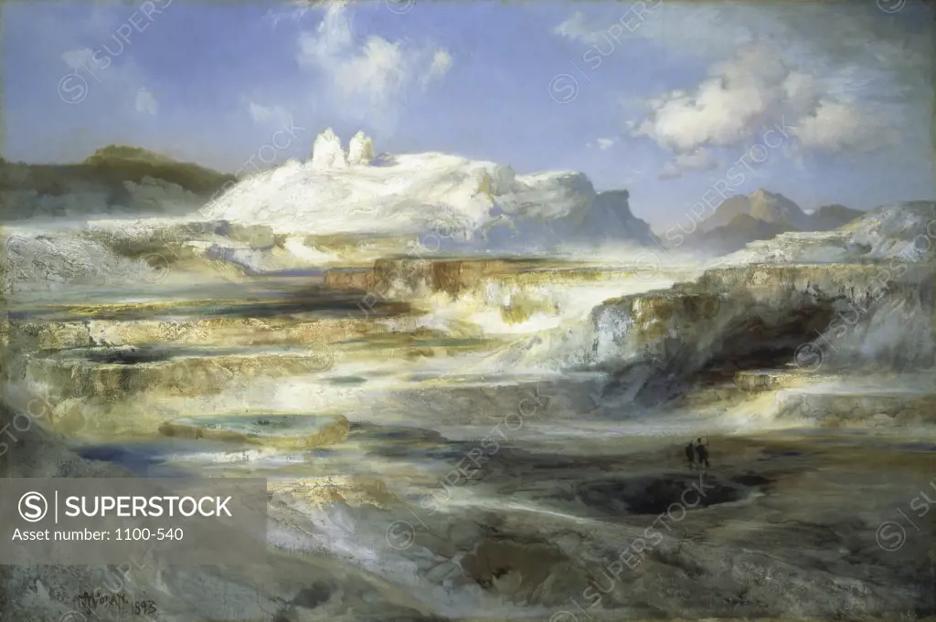 Jupiter Terrace, Yellowstone 1893 Thomas Moran (1837-1926/American) Oil on Canvas Christie's Images, New York, USA