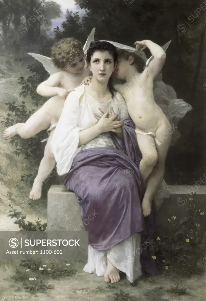 The Heart's Awakening 1892 William-Adolphe Bouguereau (1825-1905/French) Oil on Canvas Christie's Images, New York, USA