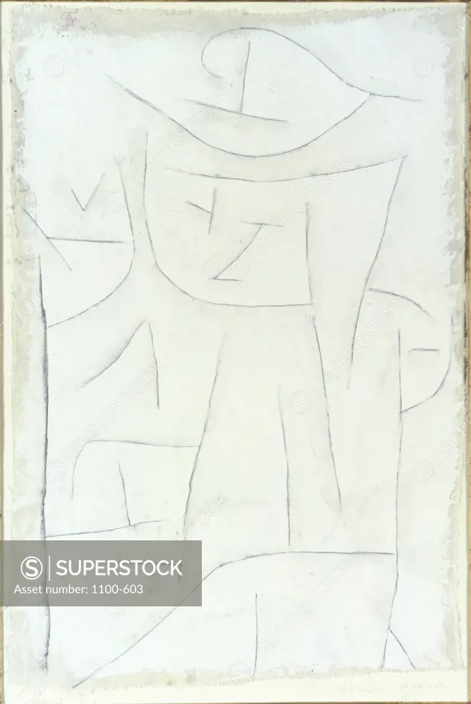 Scheinbar Bescheiden 1937 Paul Klee (1879-1940/Swiss)  Oil & pencil on canvas Christie's Images,  New York   