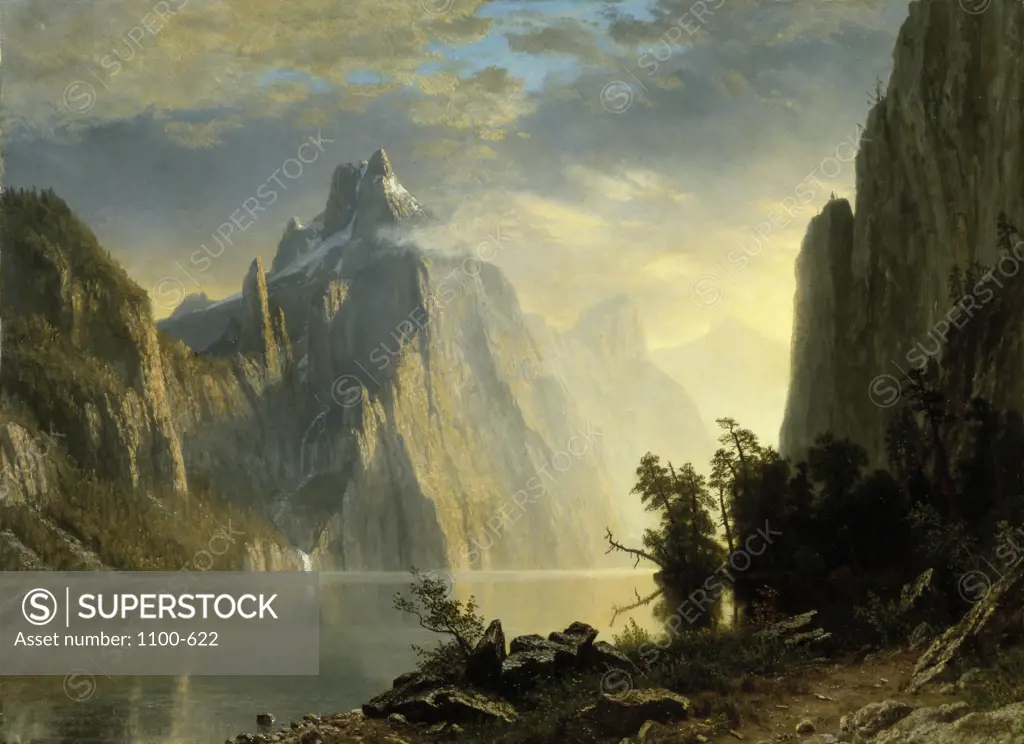 A Lake in the Sierra Nevada Albert Bierstadt (1830-1902 American) Christie's Images, New York 