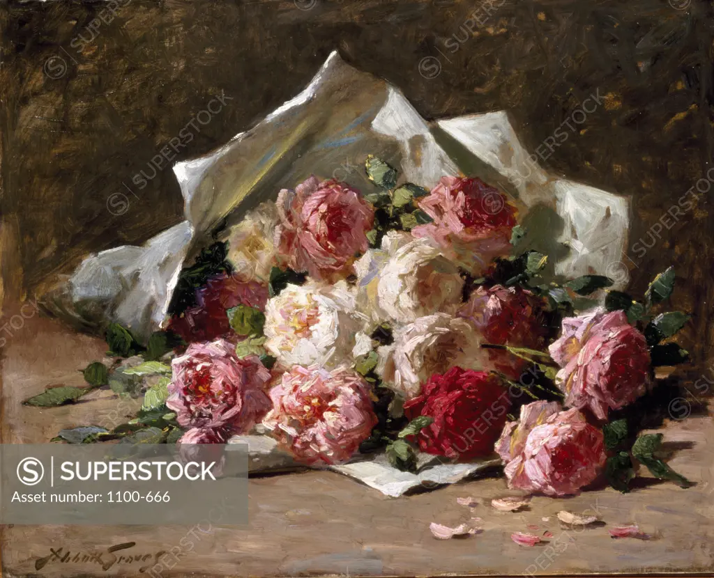 Bouquet of Roses Abbott Fuller Graves (1859-1936 American) Oil on canvas Christie's Images, New York 
