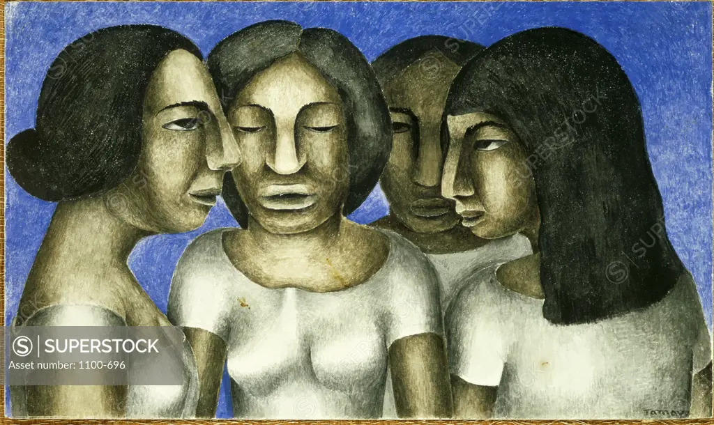 Women Conversing  (Mujeres Conversando)  Rufino Tamayo (b.1899-1991/Mexican)  *Additional rights required. 