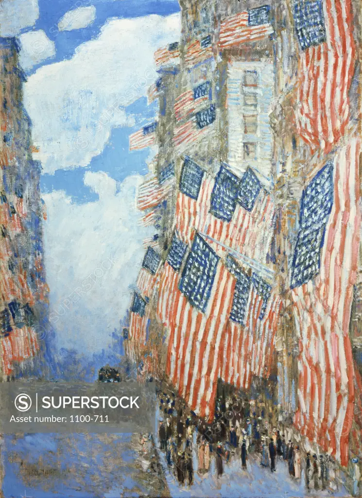 The Fourth of July, 1916 Frederick Childe Hassam (1859-1935 American) Oil on canvas  