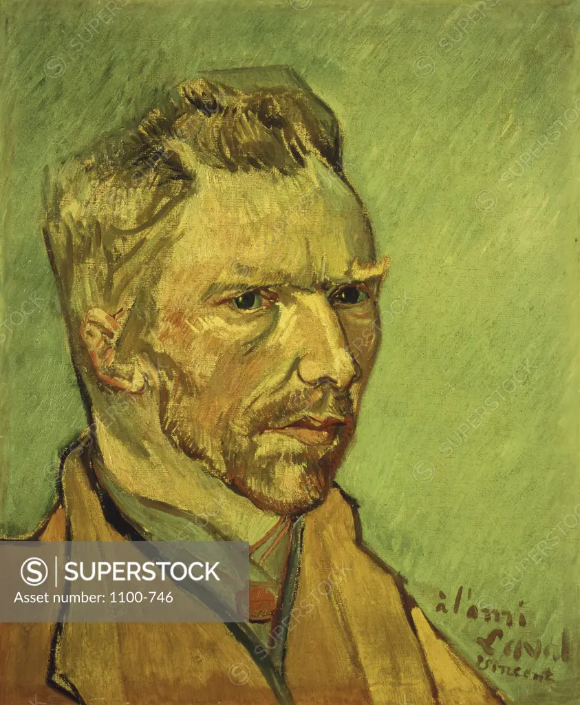Self-Portrait (Autoportrait) 1888 Vincent van Gogh (1853-1890/Dutch) Oil on Canvas Christie's Images, New York, USA