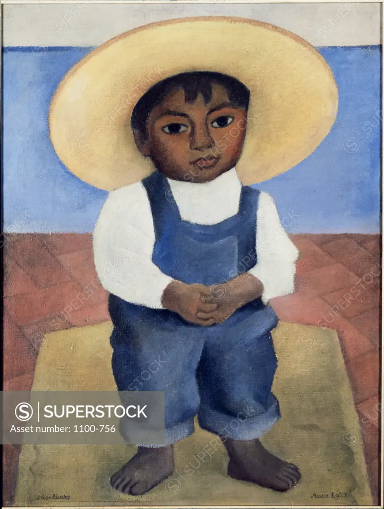 Portrait of Ignacio Sanchez  (Retrato de Ignacio Sanchez)  1927  Diego Rivera (1886-1957/Mexican) Oil on canvas     
