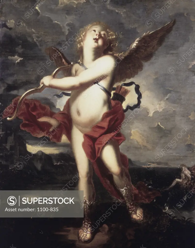 Cupid  Matthaus Terwesten (1670-1757/Dutch) Oil on canvas 