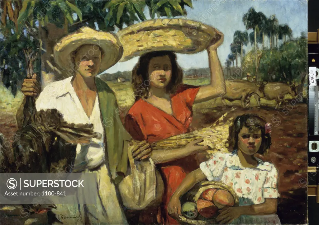 Small Farmers Leopoldo Romanach (Cuban)  Oil on canvas Christie's Images,  New York 