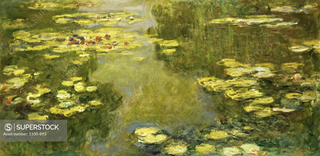 The Basin of Water Lilies (Le Bassin aux Nympheas) 1919 Claude Monet (1840-1926/French) Oil on canvas 