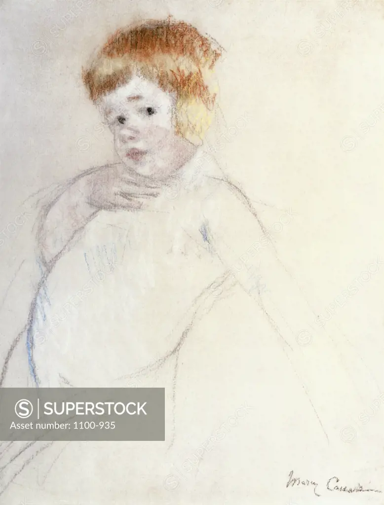 Study of the Baby for "The Caress" Mary Cassatt (1845-1926/American) Pastel on Paper Christie's Images, New York, USA