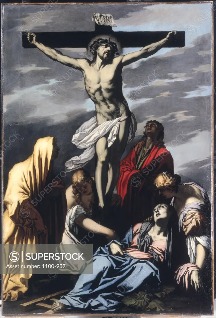 The Crucifixion  Francesco Ruschi (1610-1661 Italian)  Christie's Images, New York 