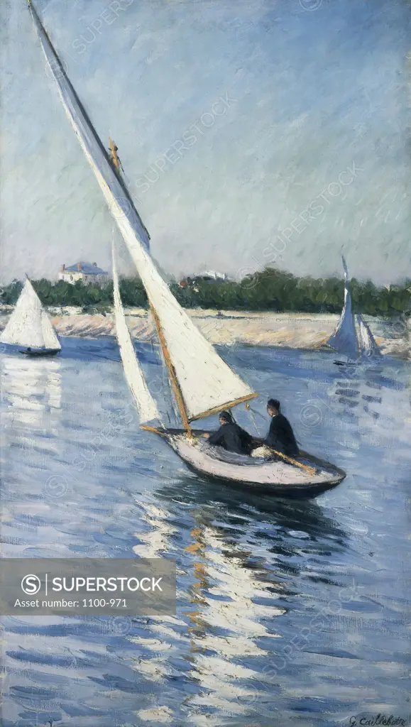 Voiliers sur la Seine a Argenteuil 1893 Gustave Caillebotte (1848-1894 French) Oil on Canvas Christie's Images, New York, USA