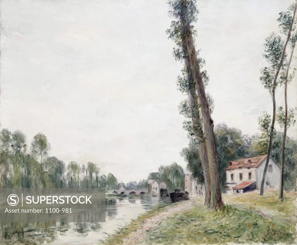 Bords du Loing 1892 Alfred Sisley (1839-1899 French) Oil on Canvas Christie's Images, New York, USA