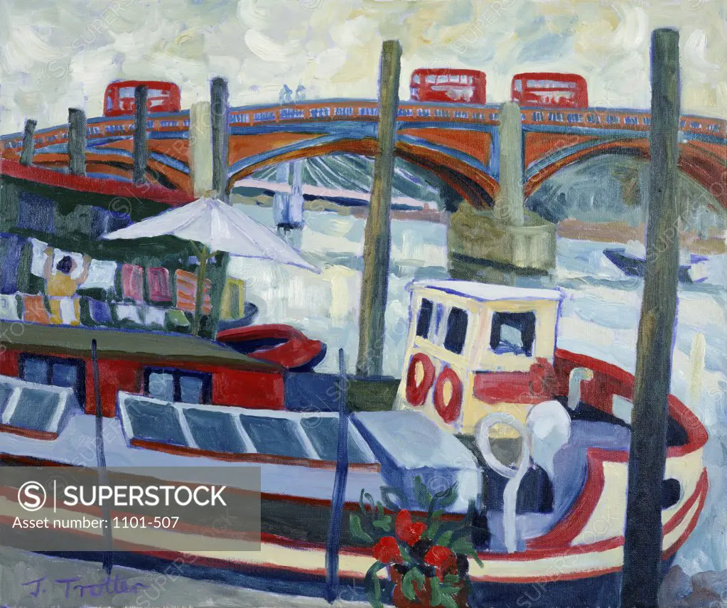 Albert Bridge London Josephine Trotter (b.1940/British)