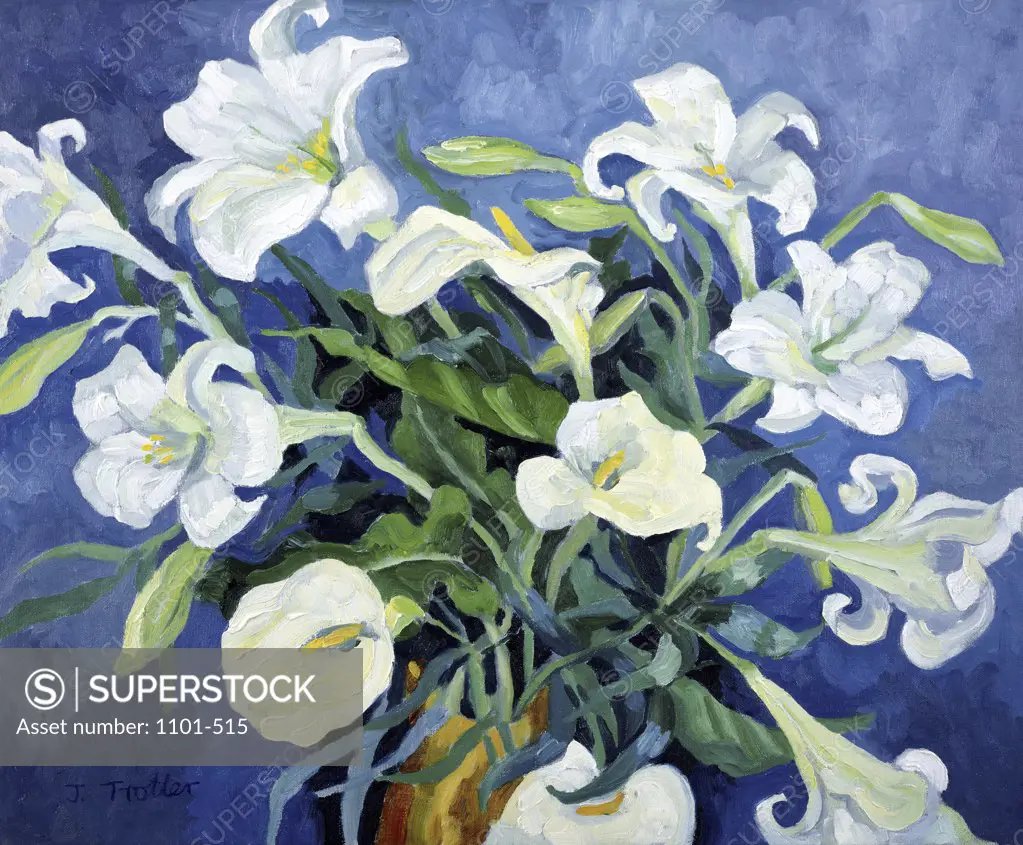 White Lilies Josephine Trotter (b.1940/British)