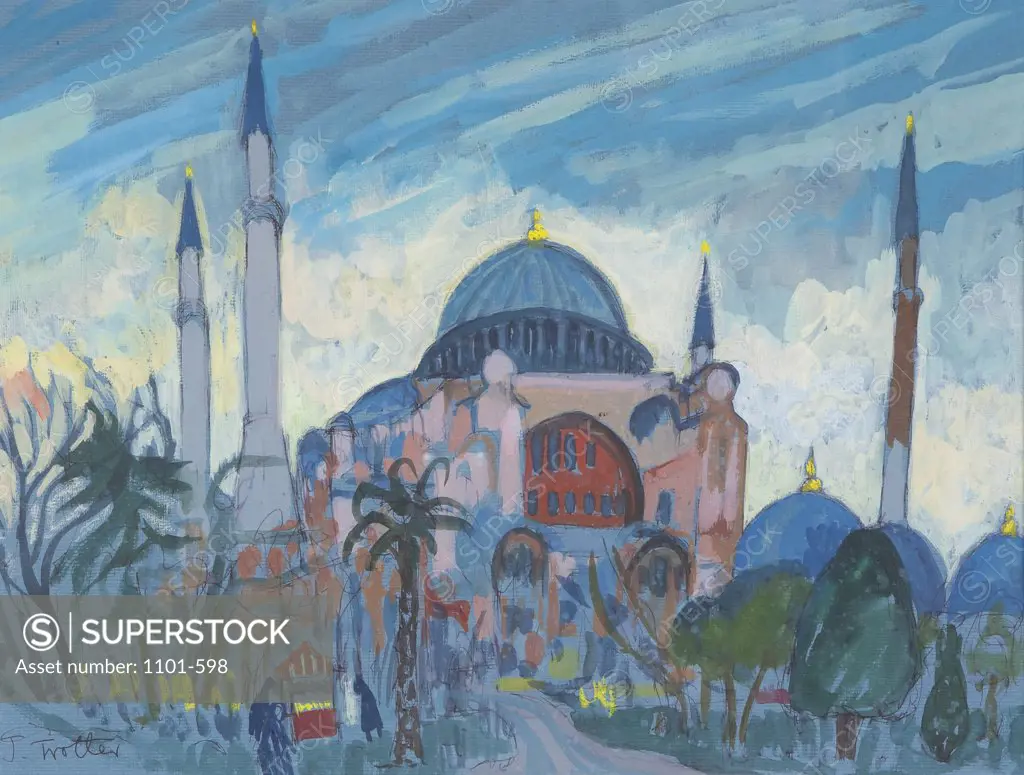 Mosque by Josephine Trotter (b.1940/British)