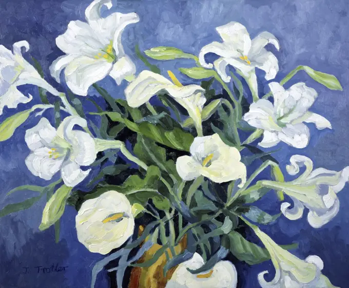 White Lilies Josephine Trotter (b.1940/British)