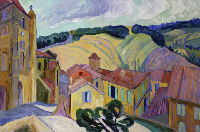 Provence, France 2003 Josephine Trotter (b.1940/British) Oil on Canvas