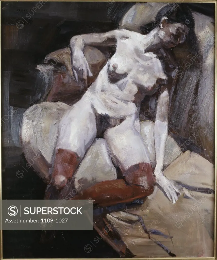 Red Stockings (Medias Rojas) 1995 Eduardo Faradje (b.1957/Argentinean) Oil on canvas Zurbaran Galeria, Buenos Aires