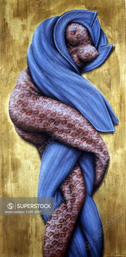 Adorandose by Ernesto Bertani,  acrylic on canvas,  1997,  (Born 1949),  Argentina,  Buenos Aires,  Zurbaran Galeria