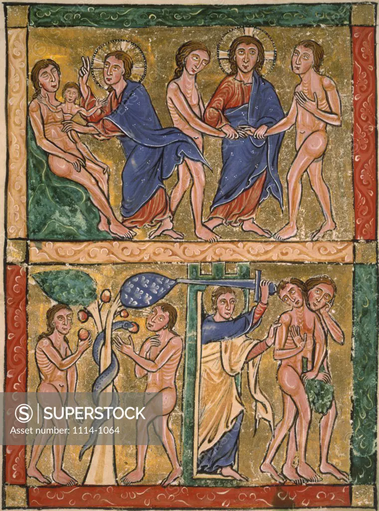 Scenes from the Story of Adam and Eve,  Circa 1200,  USA,  Pennsylvania,  Merion,  Barnes Foundation
