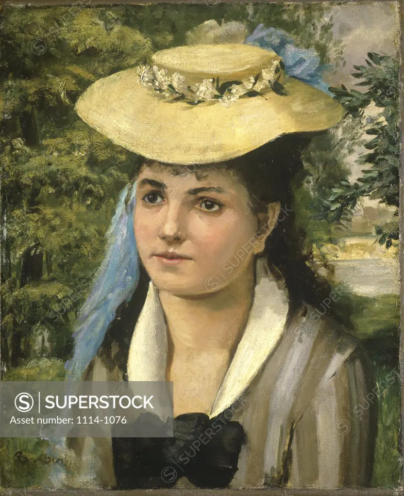 Portrait of Lise  1866,   Pierre-Auguste Renoir (1841-1919 /French)  Oil on Canvas Barnes Foundation, Merion, Pennsylvania    