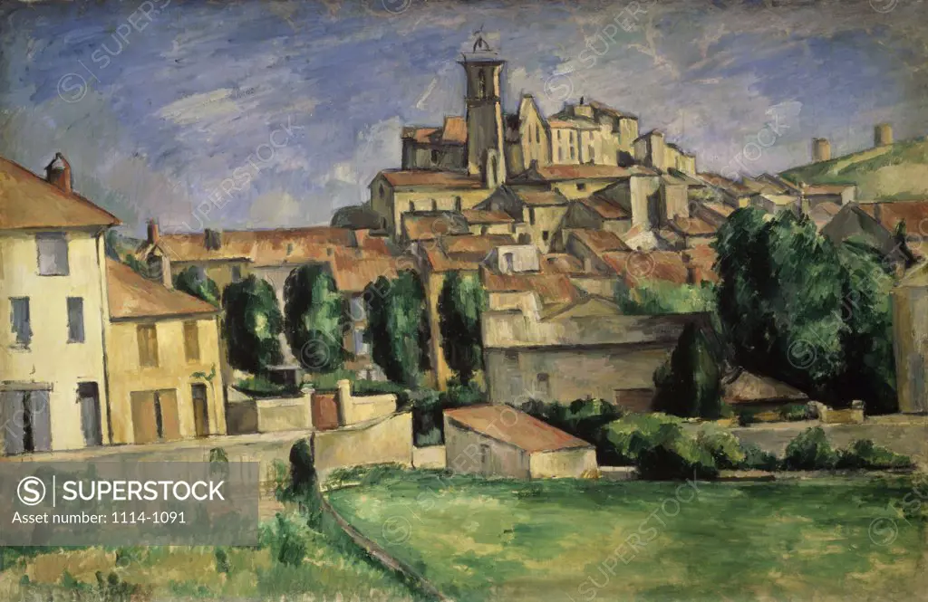 Gardanne 1885-1886 Paul Cezanne (1839-1906 French) Oil on canvas Barnes Foundation, Merion, Pennsylvania, USA  