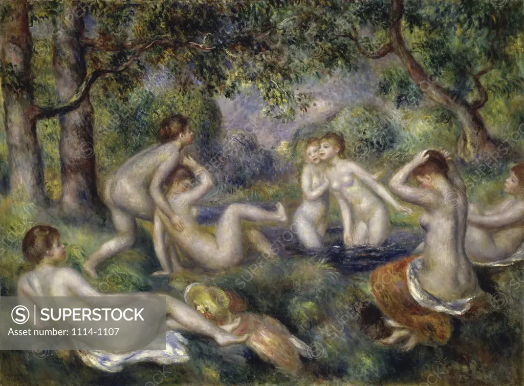 Bathers In The Forest  ca. 1897 Pierre Auguste Renoir (1841-1919/ French) Oil on canvas Barnes Foundation, Merion, Pennsylvania    