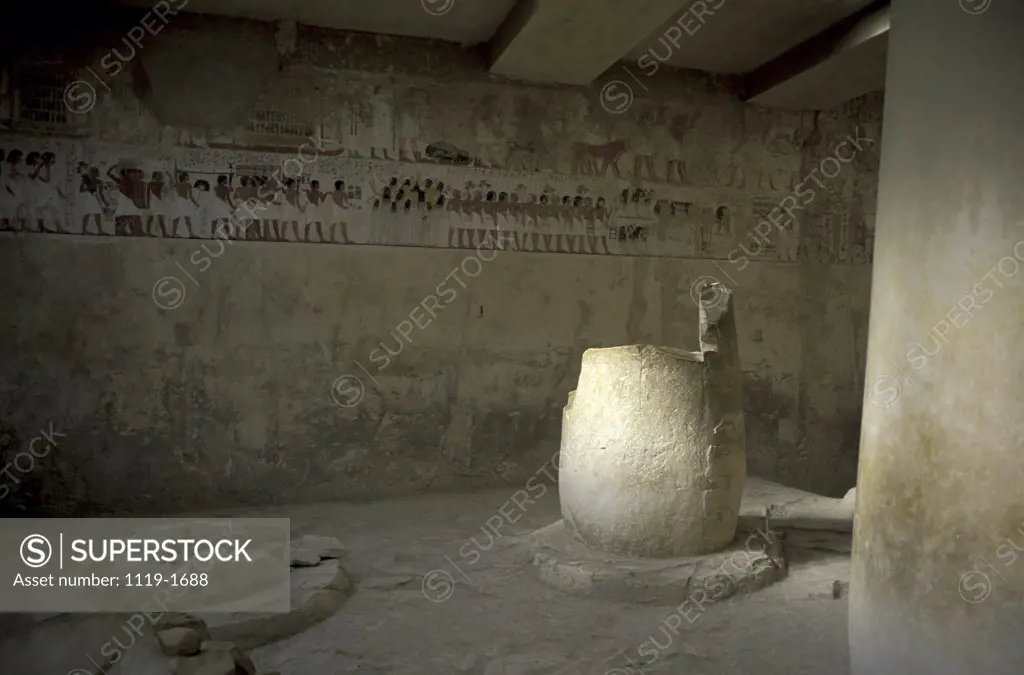 Interior of a tomb, Tomb Of Ramose, Luxor, Egypt