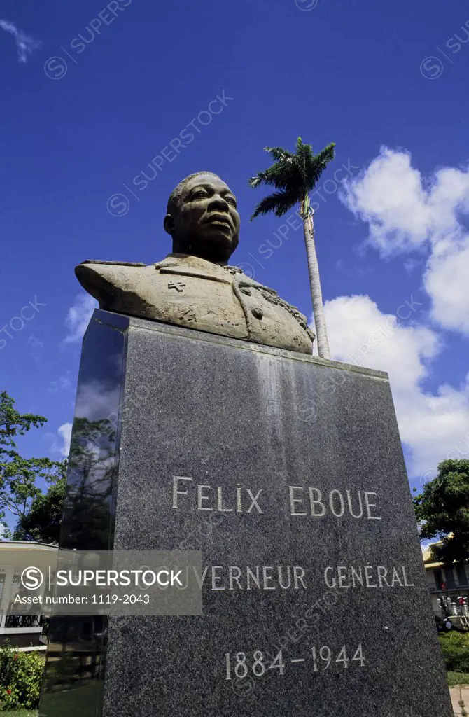 Felix Eboue Monument Pointe-a-Pitre Guadeloupe