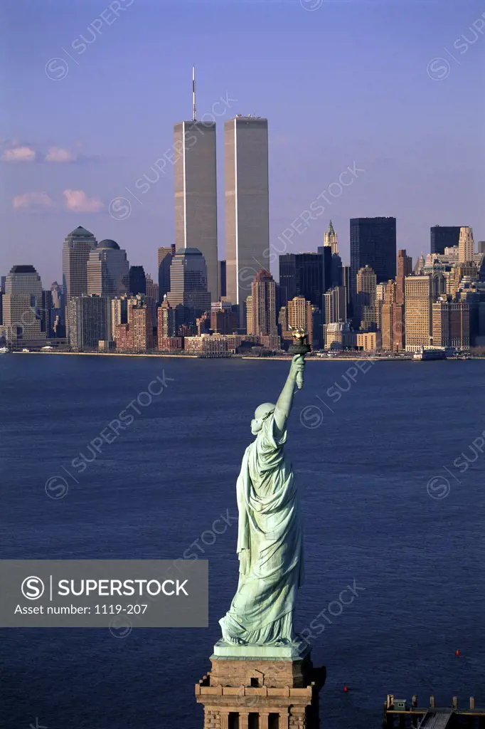 Statue of Liberty World Trade Center New York City USA