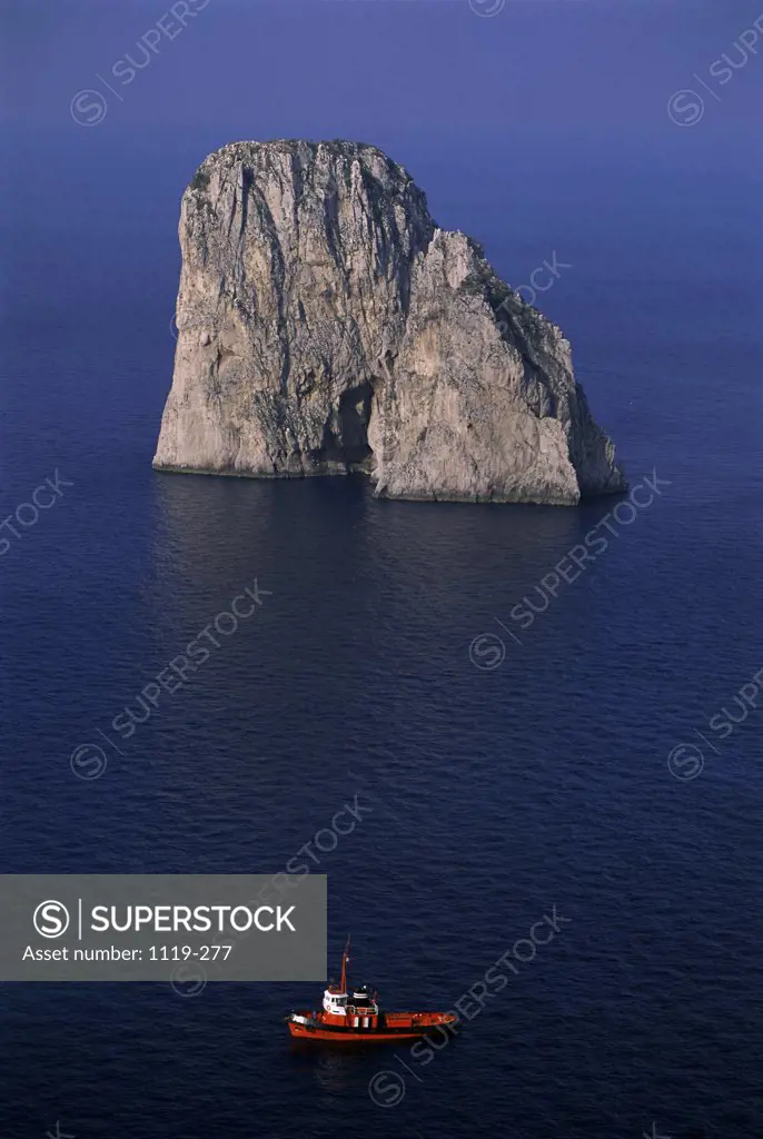 Rock Stacks  Bay of Naples  Capri  Italy